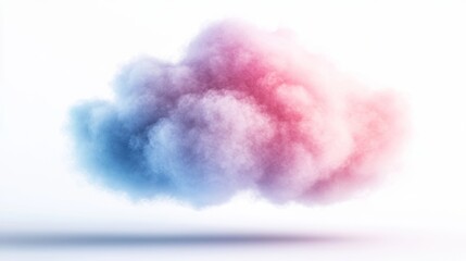 Fototapeta premium A vibrant, colorful cloud with shades of pink and blue, perfect for artistic or dreamy backgrounds.