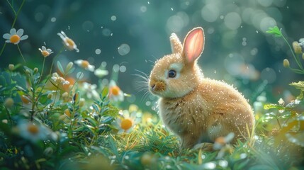 Graceful Rabbit Dancing to AI-Generated Music