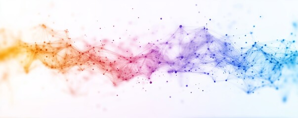 Obraz premium A vibrant blend of colors creating a dreamy, abstract background with an ethereal flowing effect.