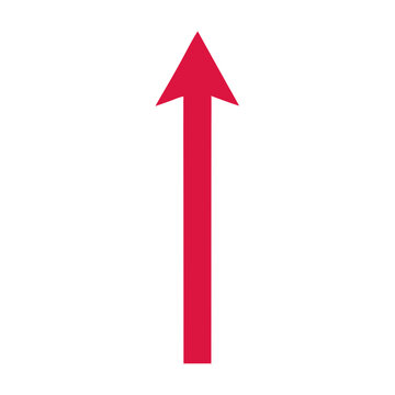 red arrow up without background