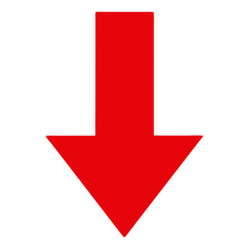 red arrow down no background