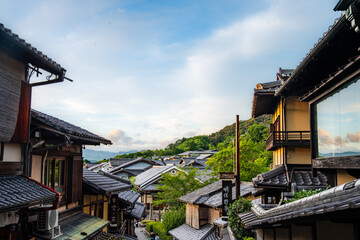 Hokan-ji Temple, Yasaka Pagoda, in Ninenzaka street, in Kyoto, Japan