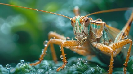 Fototapeta premium Sungaya Inexpectata Dance: Up Close Insect Footage for Design Inspiration