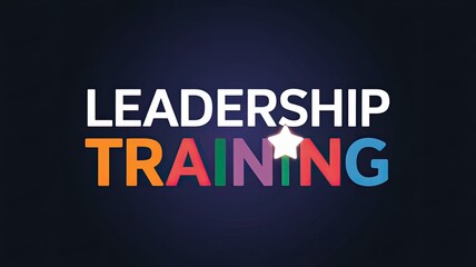 Obraz premium Colorful Leadership Training Concept Design