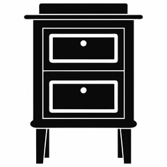 Bedside-table Black silhouette