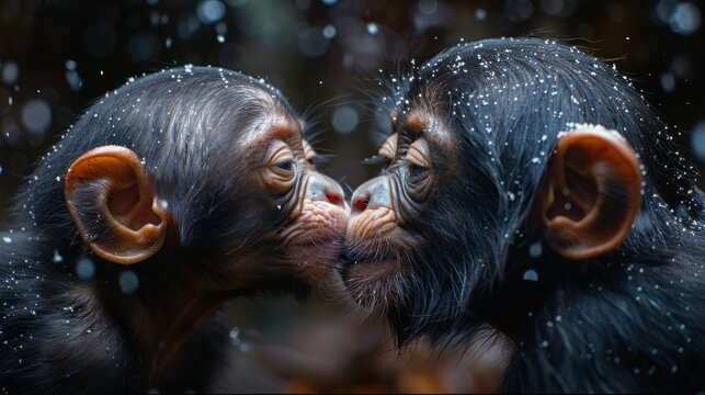 Animal-Themed Funny Thank You Kiss Card