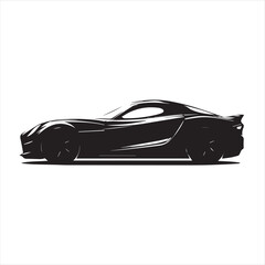 sports car isolated on white