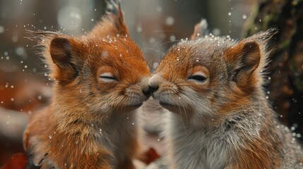 Animal-Themed Funny Thank You Kiss Card