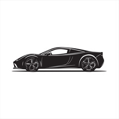 Fototapeta premium sports car isolated on white