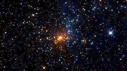 3D cartoon rendering featuring a large star cluster with nebulosity in the zodiacal constellation of Taurus