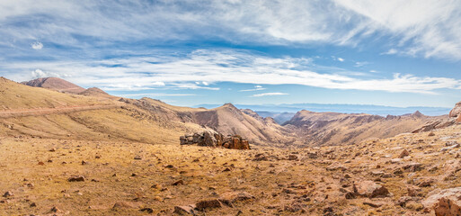 Panoramic view from Pikes Peak on the surrounding landscape