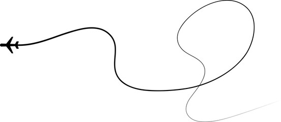 Airplane path, airline route, travel, flight