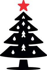 Christmas tree vector art