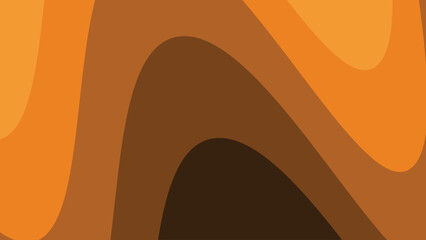Orange wave paper cut abstract background for backdrop or presentation