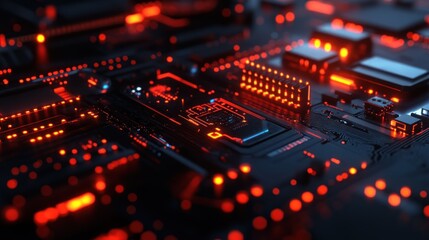 Obraz premium Circuit Board Abstract