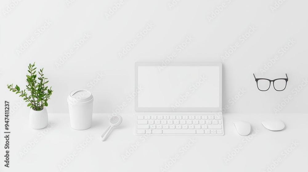 Poster sleek modern website design on white background with ultra sharp 32k detail | minimalist user interf