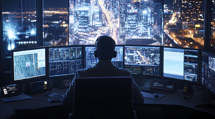 Urban Drone Command Center: Controlling Aerial Surveillance Over Dynamic Urban Landscapes