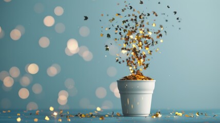 A conceptual image illustrating business success and laurels, with a focus on achievement and recognition. The composition offers a clean, professional background with space for personalized messages