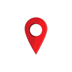 Fototapeta premium Location pin icon. Map pin place marker. Location icon.