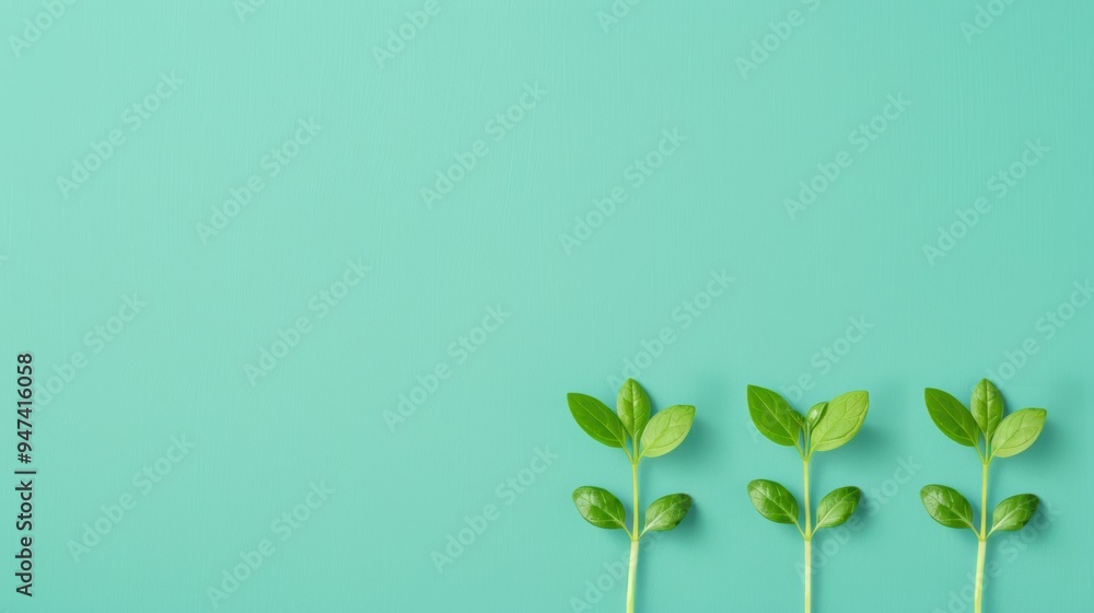 Poster a visual metaphor for business growth and propagation, showcasing plants multiplying and thriving in