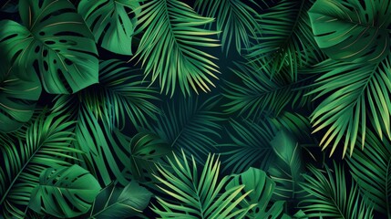Tropical Leaves Pattern