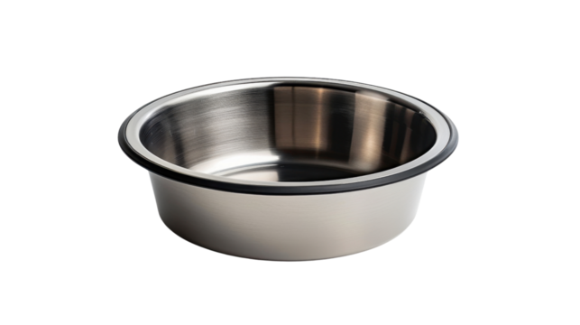 Dog bowl isolated on white background