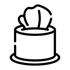 tissue box Line Icon