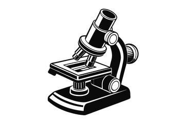 Microscope Icon: A versatile, editable icon representing a microscope, perfect for educational, scientific, or research-related projects.