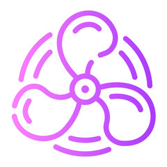 ceiling fan Line Gradient Icon