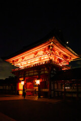 Fushimi Inari Taisha by night, in Kyoto, Japan