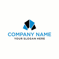 ABSTRACT letter logo in the form of hexagons and cube logos with letter designs for corporate identity