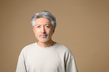 笑顔の男性　ポートレート　