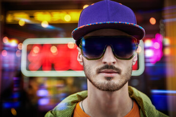 close up of modern guy