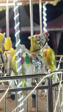 Video Shoot Of ferris wheel or "Komidi Putar" at night markets