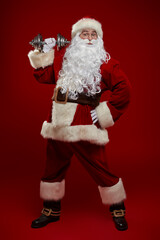 exercising Santa Claus