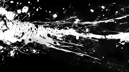 Dramatic Abstract Paint Splatter on Contrasting Black Background for Hip Hop Style Artwork