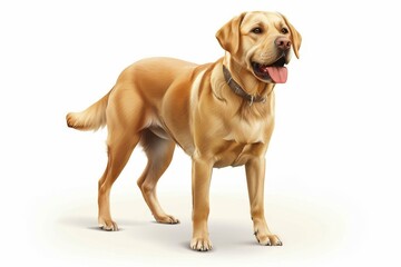 Obraz premium Cute funny cartoon dogs, 3d realistic puppy pet pictogram, dogs set on white background