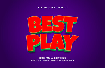 best play editable text effect in happy and kids text style