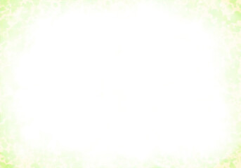 シンプルな黄緑色水彩フレーム背景