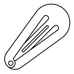 hairclips line icon