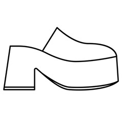 shoe line icon