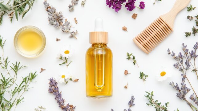 Natural Hair Oil with Lavender  Chamomile and Rosemary