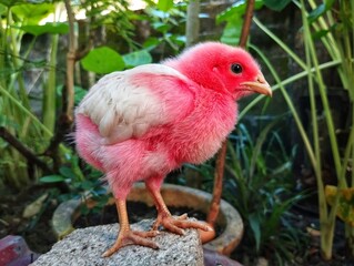 Colored baby chicks 