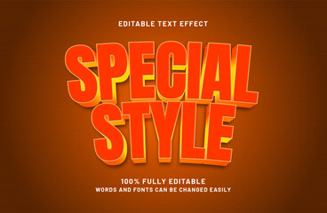 special style editable text effect in simple and modern text style