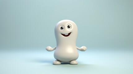 Cheerful Cartoon Character