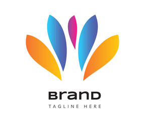 Flower logo icon design template elements. Usable for Branding and Business Logos.
