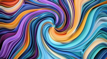Abstract Colorful Swirls