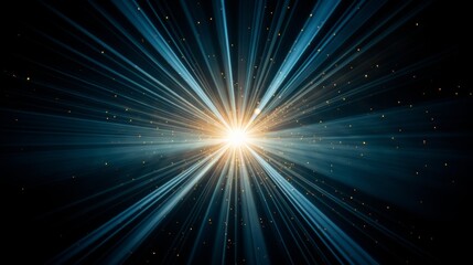 Naklejka premium A stunning light beam piercing through the darkness, illuminating the surroundings with brilliance