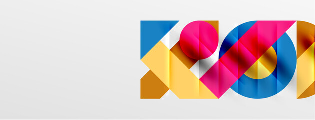 Round shapes, circles and lines minimal geometric background. Vector Illustration For Wallpaper, Banner, Background, Card, Book Illustration, landing page