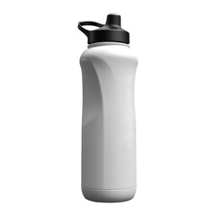 Blank white plastic sport water sport bottle